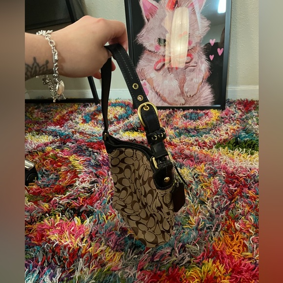 VINTAGE Coach Tan Brown CUTE Bucket Bag - Picture 8 of 16